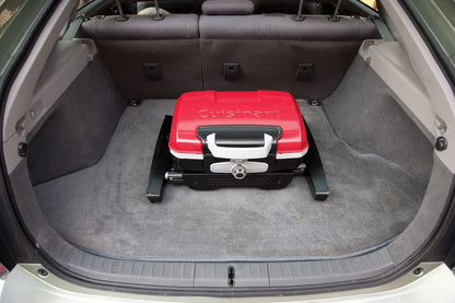 CGG-180 Petit Gourmet Portable Gas Grill with Versastand, Red