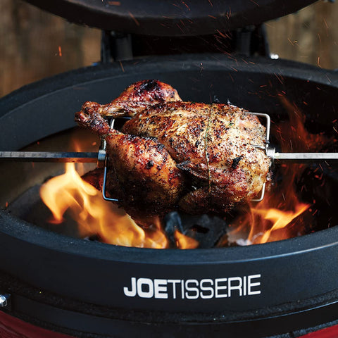 Image of KJ-TISSERIENA Joetisserie Rotisserie Grill Accessory for Classic Joe Grills,Black