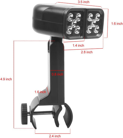 Barbecue Grill Light,Touch Switch with 10 Super Bright LED Lights, Which Can Be Rotated at Multiple Angles,Waterproof & Heat Resistant for Gas/Charcoal/Electric Grill Working/Reading/Camping/Bbq Pit