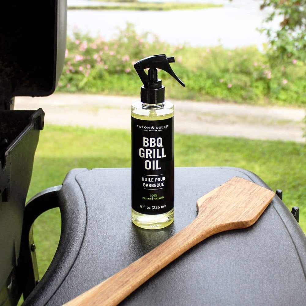 - BBQ Grill Cleaner Oil | 100% Plant-Based & Vegan | Best for Cleaning Barbeque Grills & Grates | Use with Wooden Scrapers, Brushes, Accessories & Tools | Great Gift for Dad! (8Oz)