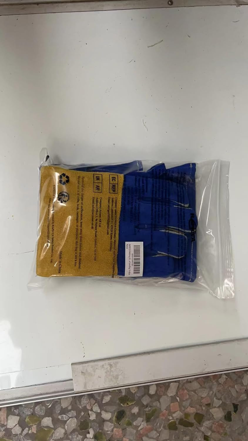 Welding Gloves Blue 16 Inches,932℉, Leather Forge/Mig/Stick Welding Gloves Heat/Fire Resistant, Mitts for Oven/Grill/Fireplace/Furnace/Stove/Pot Holder/Bbq/Animal Handling