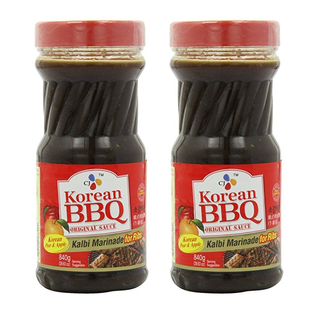 [ 2 Packs ] CJ Korean BBQ Sauce, Kalbi, 29.63-Ounce Bottle for Ribs