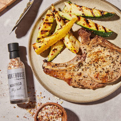Smokehouse by Thoughtfully BBQ Rubs Gift Set, Vegan and Vegetarian, Barbecue Rub Flavors Include Cajun BBQ, Caribbean BBQ, Memphis BBQ and Southwest BBQ Rubs, Set of 4