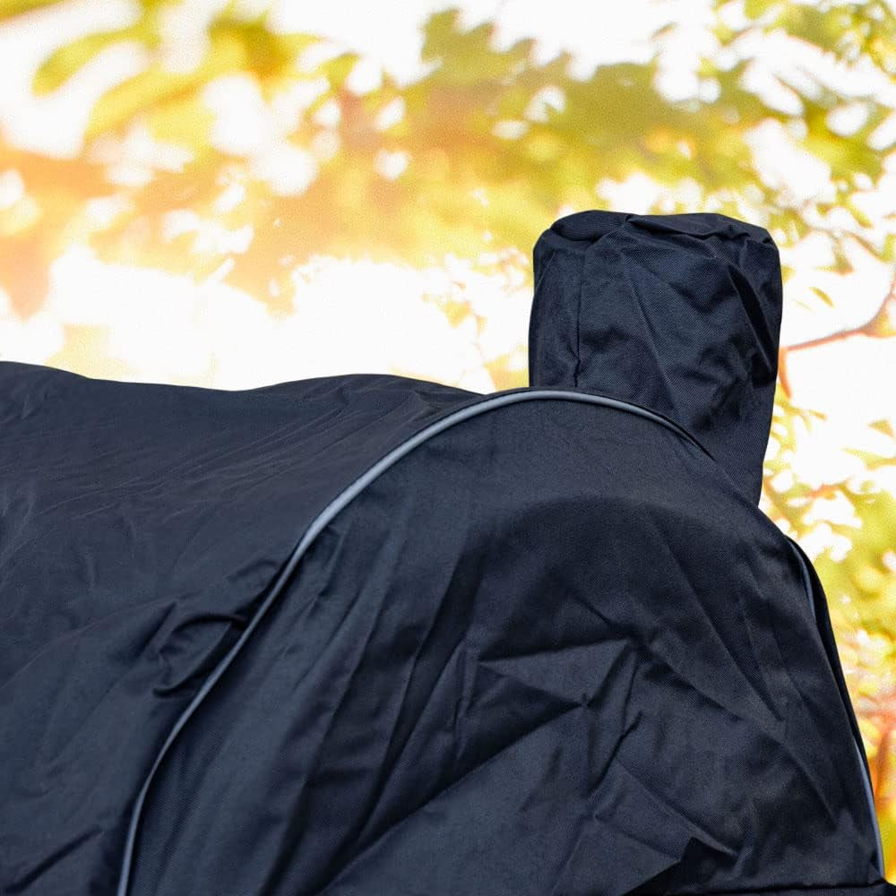 Grill Cover for Pit Boss Pro Series Triple-Function Combo Grill PB1100PSC2 PB1100PSC1 Pit Boss PB1230 Sportsman 1230 Pellet/Gas Combo Grill Cover Heavy-Duty, Black, PB 67364