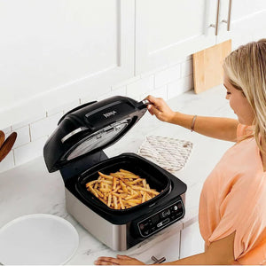 Foodi 5-In-1 Indoor Grill W/ 4-Quart Air Fryer with Roast, Bake, Dehydrate