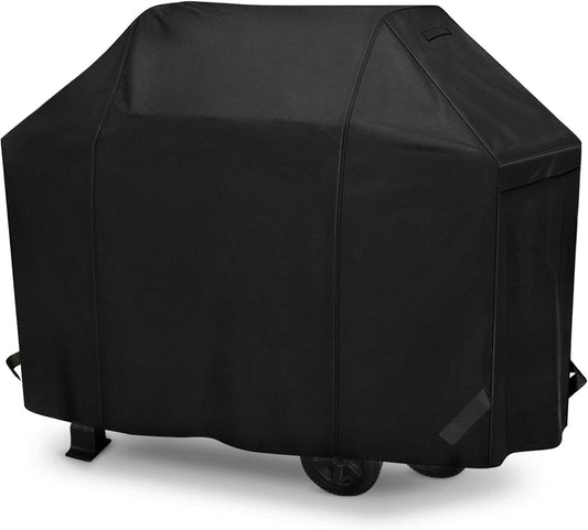 Icover Gas Grill Cover 58 Inch 600D Canvas Waterproof UV Resistant Heavy Duty BBQ Cover 7130 for Weber 3 Burner Grill,Char Broil,Holland, Jenn Air