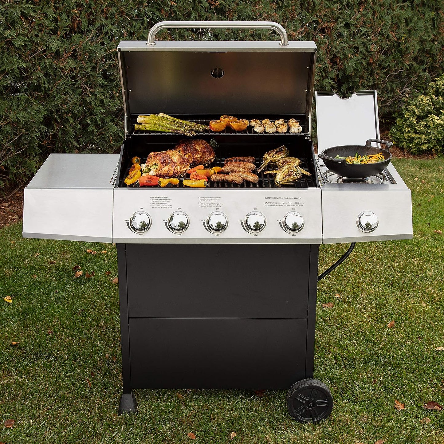 Cuisinart CGG-8500 Side Five Burner Gas Grill