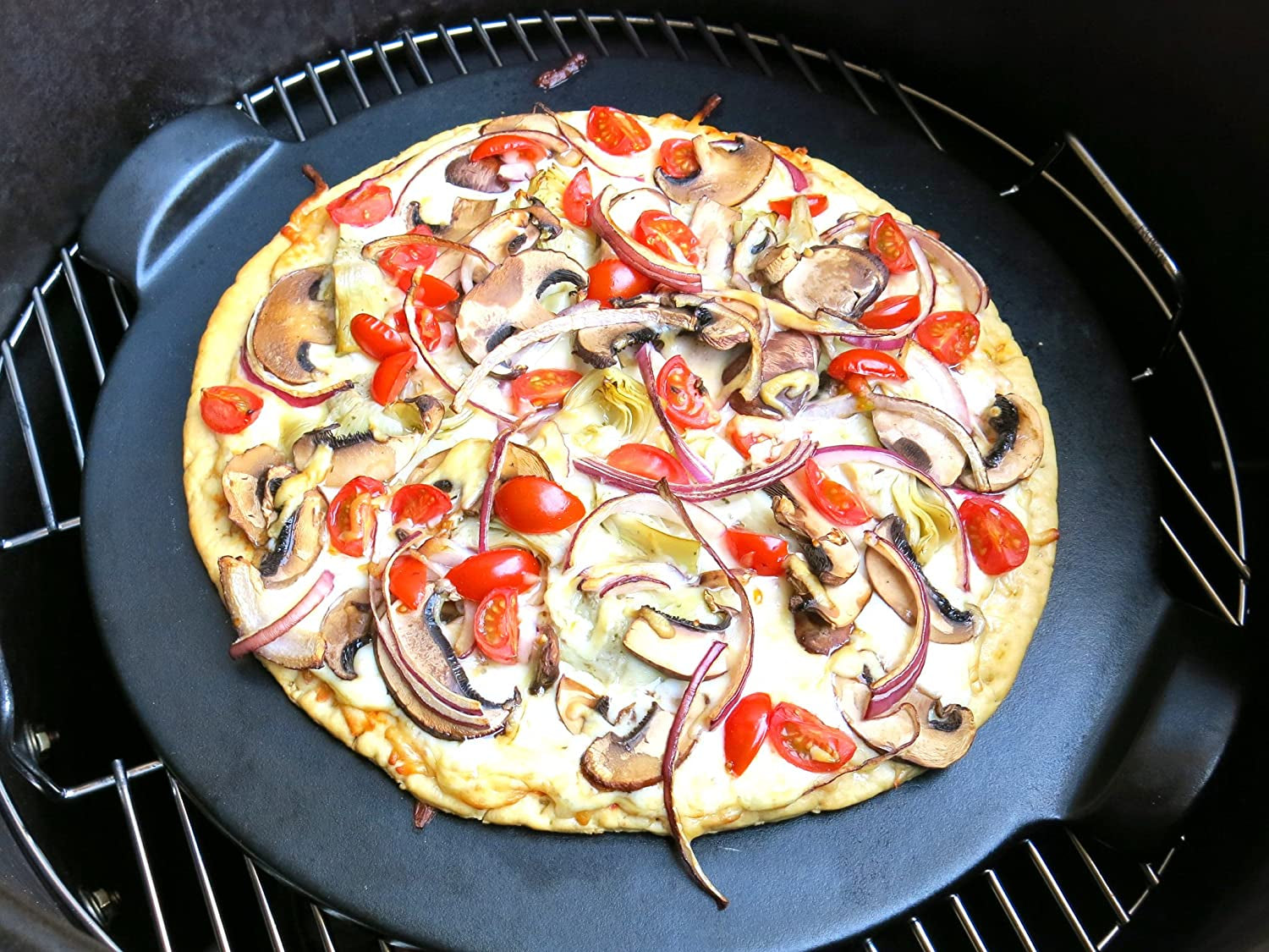 Pit Barrel Cooker Classic Package - 18.5 Inch Drum Smoker | Porcelain Coated Steel BBQ Grill | Includes 8 Hooks, 2 Hanging Rods, Grill Grate and More