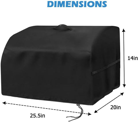 Image of Pellet Stove Cover for Cuisinart Cpg-256, Pellet Grill Cover for Cuisinart CPG-256 Portable Electric Smoker, Waterproof& Dustproof Cover for Pellet Smoker