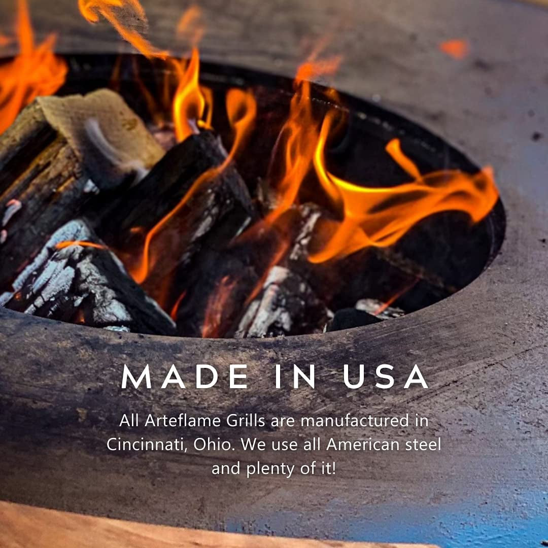 Classic 40" Grill with a Low round Base Home Chef Max Bundle with 10 Grilling Accessories.