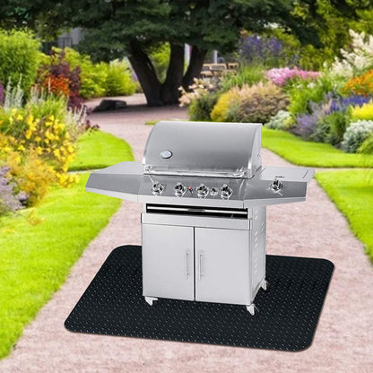 48 X 36 Inches Grill Mat Grill and Garage Protective Mat, Protects Decks and Patios from Grease Splashes, PVC Flame Retardant Material