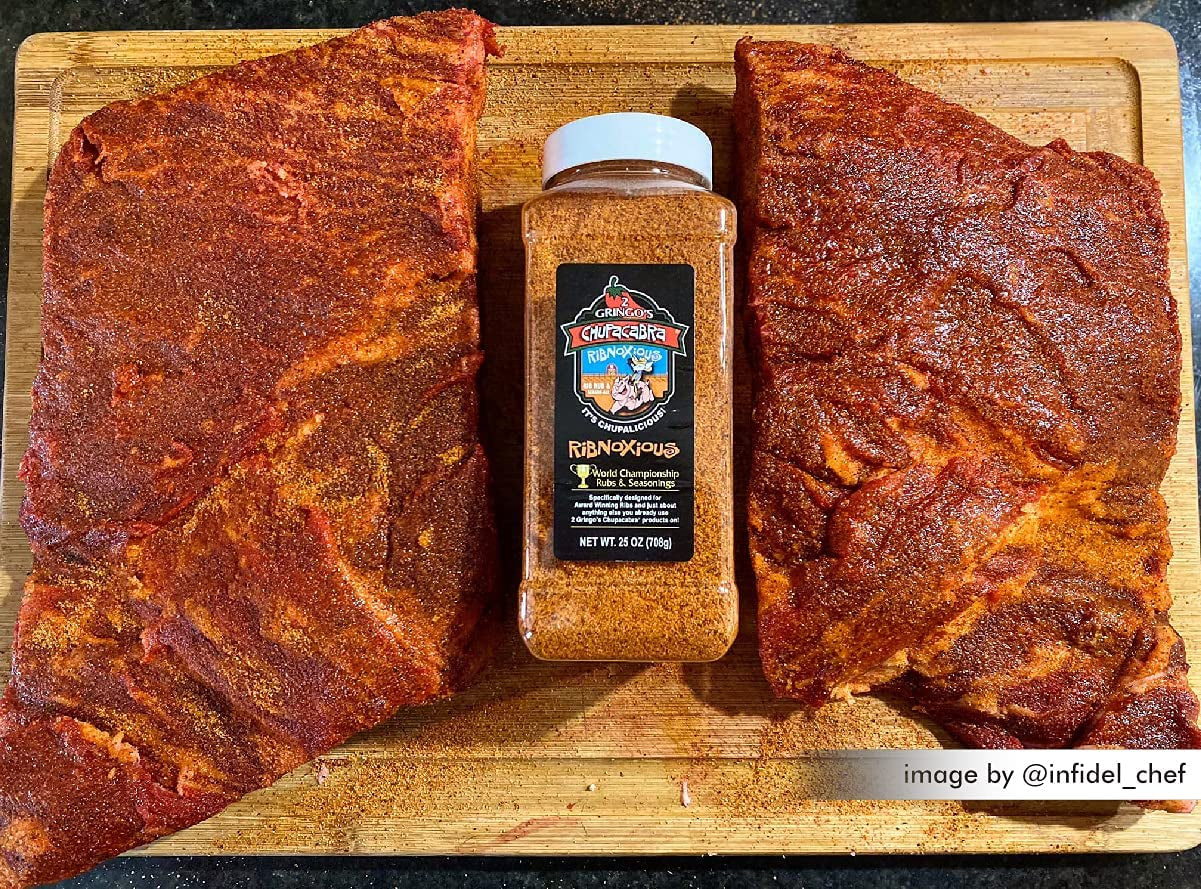 2 Gringos Chupacabra Ribnoxious Rib Rub, 25 Ounces