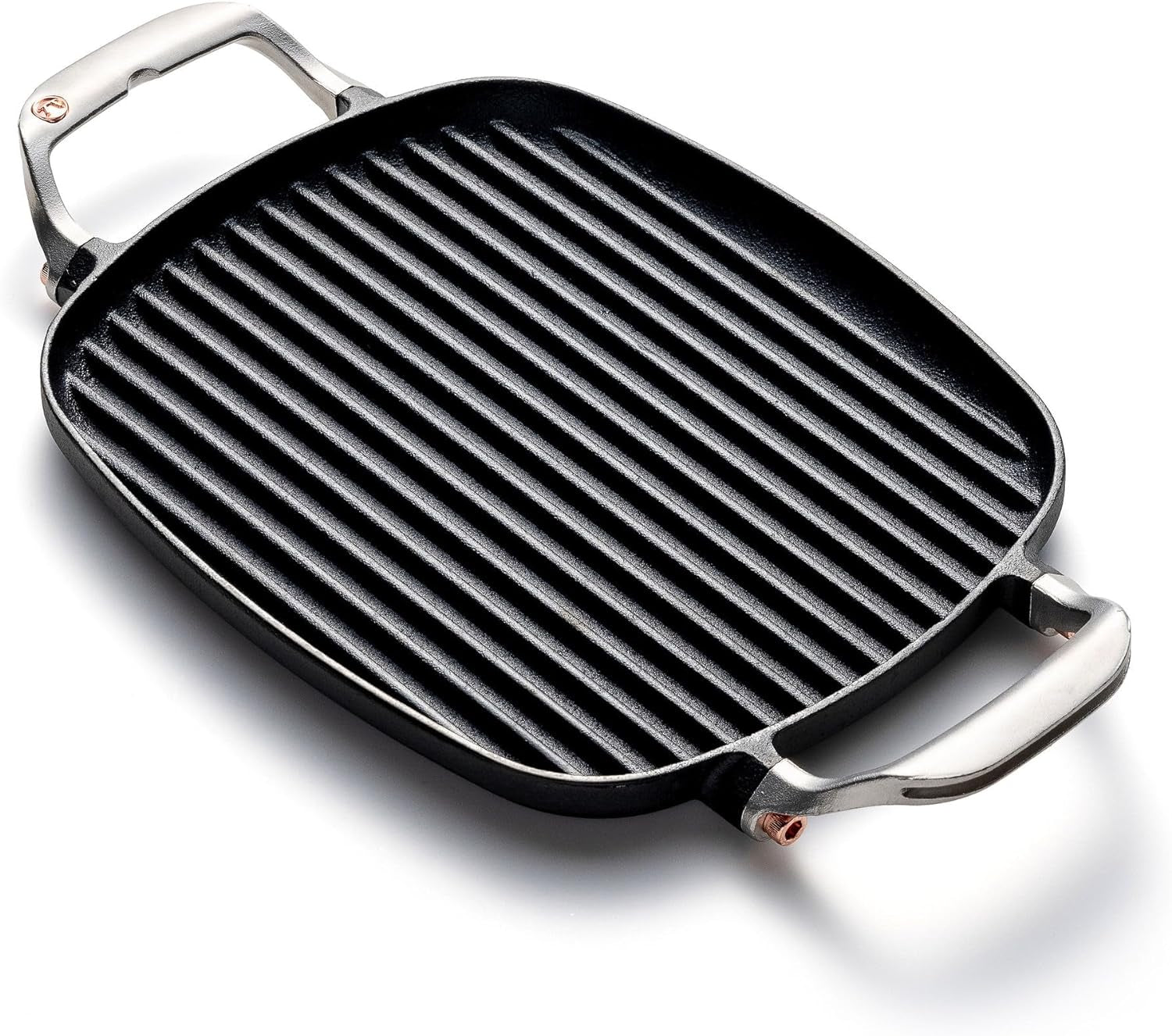 Cast Iron Grill Pan with Ridges 8.5” X 14.25” X 1.5”