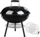 Joyfair Charcoal Grill with 2 Grilling Racks, 14In Small Portable BBQ Grill with Lid for Outdoor Camping/Patio/Backyard Barbecue/Tabletop Cooking, Enamel Coated & Dual Vent System, Black
