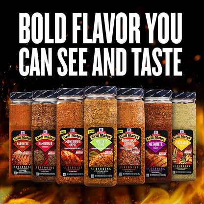 Mccormick Grill Mates Brown Sugar Bourbon Seasoning, 27 Oz - One 27 Ounce Container of Brown Sugar Bourbon Seasoning Made of Molasses, Red Bell Peppers, and More for Steak, Poultry, and Vegetables