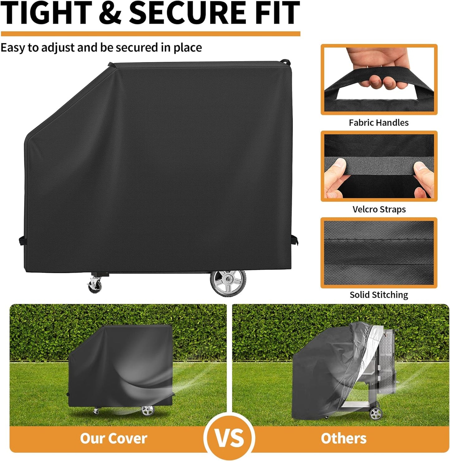 NEXCOVER Grill Cover - Compatible with Masterbuilt Gravity Series 1050 Digital Charcoal Grill, Waterproof Smoker Cover,Heavy Duty BBQ Cover, Fade Resistant Barbecue Cover, Anti-Uv & Weather Resistant.