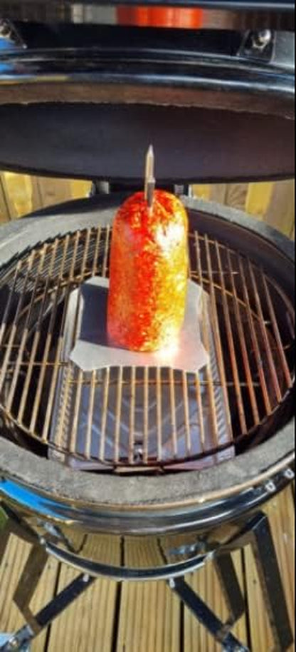 Onlyfire Brazilian BBQ Skewer, Stainless Steel Vertical Meat Spit Stand for Barbecue Grill, Great for Tacos Al Pastor, Shawarma, Brazilian Churrasco