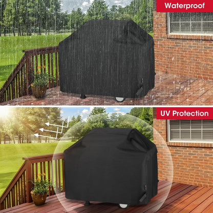 Unicook Grill Cover 55 Inch, Heavy Duty Waterproof Barbecue Gas Grill Cover, Fade and UV Resistant BBQ Cover, Durable Barbecue Cover, Compatible for Weber Char-Broil Nexgrill Grills and More