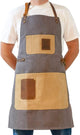 Grill Apron - Adjustable Canvas Cooking Apron - XXL - Heavy Duty Smoker Apron