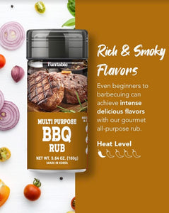 Chicken BBQ Spicy Rubs 4.93 OZ + Chicken BBQ Mild Rubs 7.05 OZ + Multi Purpose BBQ Spicy Rubs 5.64 OZ + Multi Purpose BBQ Rubs 5.64 OZ