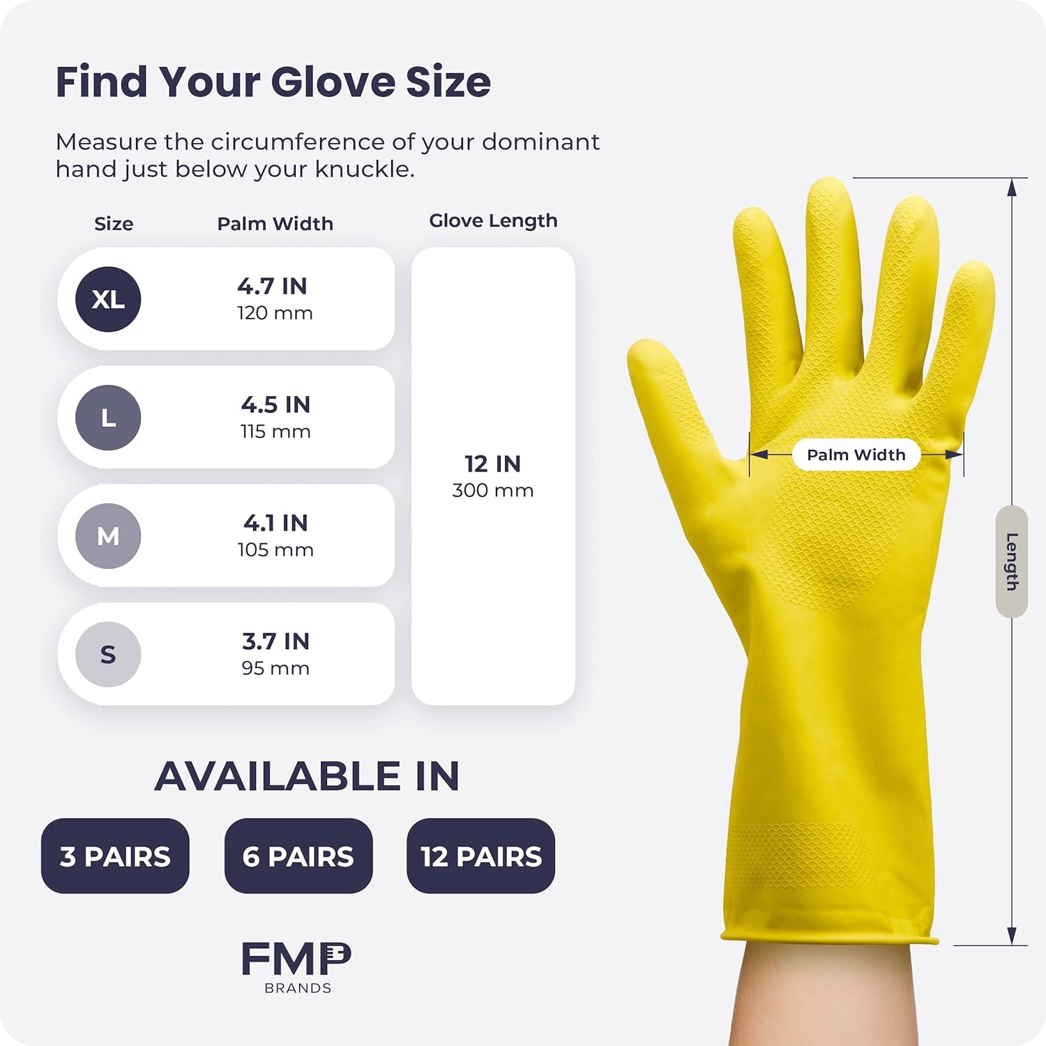 Cleaning Gloves Rubber Gloves for Washing Dishes Non-Slip Dishwashing Gloves Waterproof Reusable Latex Dish Gloves