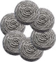 6Pcs Scourer Steel Wool Scrubber - Steel Wool for Cleaning Dish Pots Pans Grills Stainless Steel Scrubber for Kitchen Sinks Cleaning Steel Wool Pads Metal Scrubber, Flexible