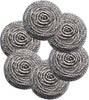 6Pcs Scourer Steel Wool Scrubber - Steel Wool for Cleaning Dish Pots Pans Grills Stainless Steel Scrubber for Kitchen Sinks Cleaning Steel Wool Pads Metal Scrubber, Flexible