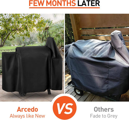 Grill Cover Compatible for Pit Boss 820, 850, Z Grill 700 Series, Heavy Duty Waterproof Wood Pellet Grill Cover, All Weather Protection Outdoor BBQ Cover