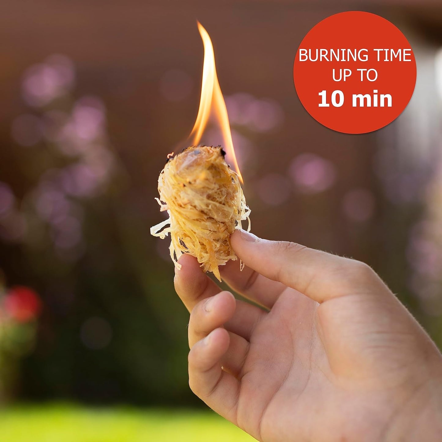Fire Starters for Fireplace, Campfire, Wood Stove, Chimney, Pizza Oven, Fire Pit, Smoker, Grill, BBQ - All Weather Tumbleweeds Starter - Natural Odorless Indoor Outdoor Charcoal Firestarters 60 Pack