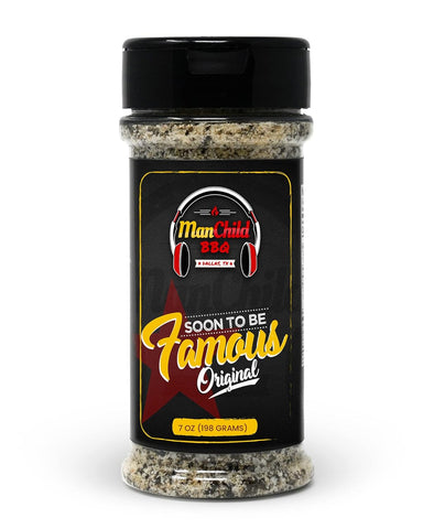 Image of BBQ Rub by Manchild | Classic BBQ Rubs and Spices | Soon to Be Famous BBQ Seasoning Mix for Cooking, Grilling, Smoking Any Meat,Beef, Brisket, Steak, Pork, Chicken, Turkey | Gluten Free, No MSG, 7Oz