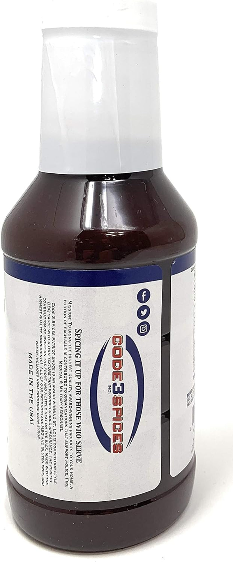 Patriot BBQ Sauce, 21 Ounce Bottle, Original St. Louis Competition Style Barbecue Flavor, Made without High Fructose Corn Syrup, Gluten-Free, No MSG
