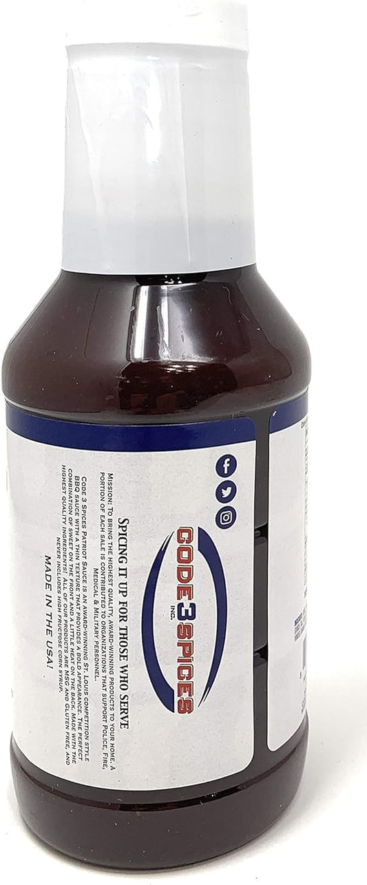 Patriot BBQ Sauce, 21 Ounce Bottle, Original St. Louis Competition Style Barbecue Flavor, Made without High Fructose Corn Syrup, Gluten-Free, No MSG