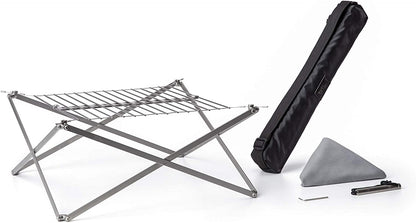 Wolf and Grizzly Grill Edition Kit | Camping Grill for Backpacking, Camping and Bushcraft | the Perfect Compact, Folding Grill for Your Next Adventure | Camping Grill Grate over Fire/Campfire Grill
