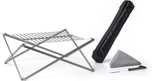 Wolf and Grizzly Grill Edition Kit | Camping Grill for Backpacking, Camping and Bushcraft | the Perfect Compact, Folding Grill for Your Next Adventure | Camping Grill Grate over Fire/Campfire Grill