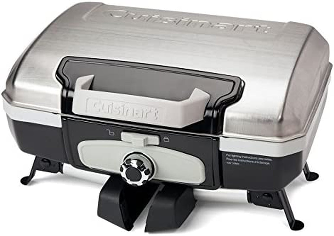 CGG-180TS Petit Gourmet Portable Tabletop Gas Grill, Stainless Steel