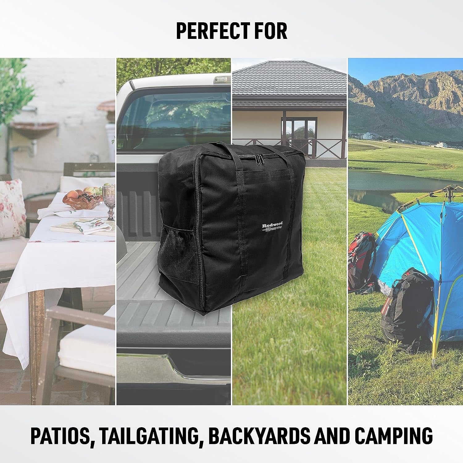 Portable 22" Griddle Carry Bag for Blackstone 22 Inch Griddle and Similar Table Top Grills, Includes Deluxe Storage Pockets for BBQ Toolkit Accessories, Utensils and Squeeze Bottles