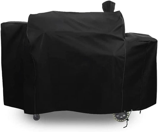 Grill Cover for Pit Boss Pro Series Triple-Function Combo Grill PB1100PSC2 PB1100PSC1 Pit Boss PB1230 Sportsman 1230 Pellet/Gas Combo Grill Cover Heavy-Duty, Black, PB 67364