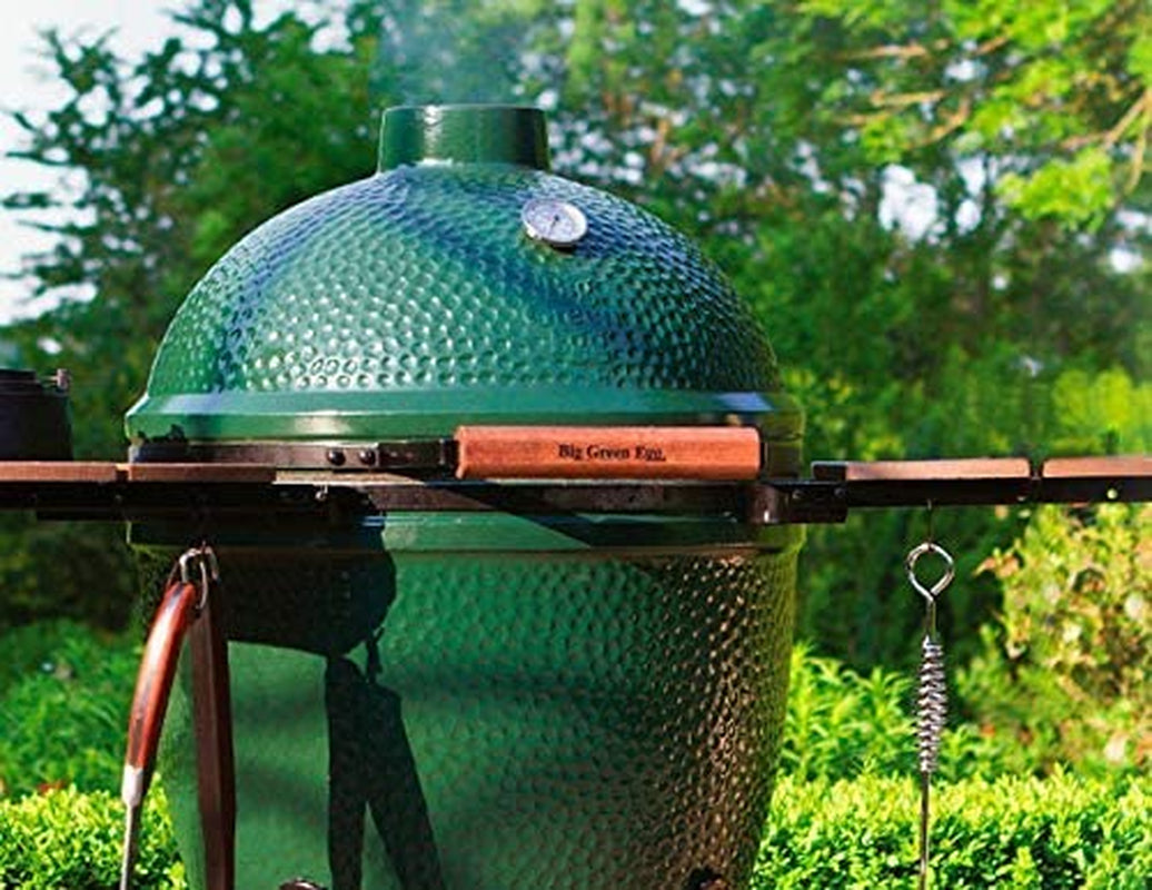 Side Shelves for Large Big Green Egg 3 Slat Grill Mates Large Green Egg Accessories Kamado Grill Parts Replacement HDPE Grill Smoker Accessories