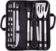 18Pcs BBQ Grill Accessories Set, Multifunctional Stainless Steel Barbecue Tools Set in Case for Outdoor Picnic, Camping, Smoking, Grilling