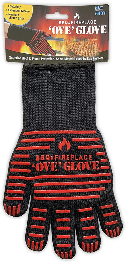 BBQ  - Superior Heat and Flame Protection - Extended Wrist for Additional Safety - Ideal for Outdoor Cooking, Grilling, Barbeque