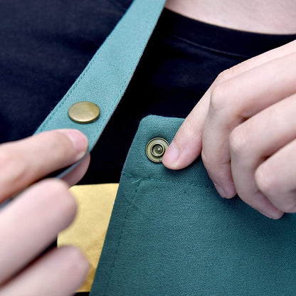 Art Aprons for Painting Pottery Ceramics, Mens Women Kitchen Cooking Aprons Waterproof Green