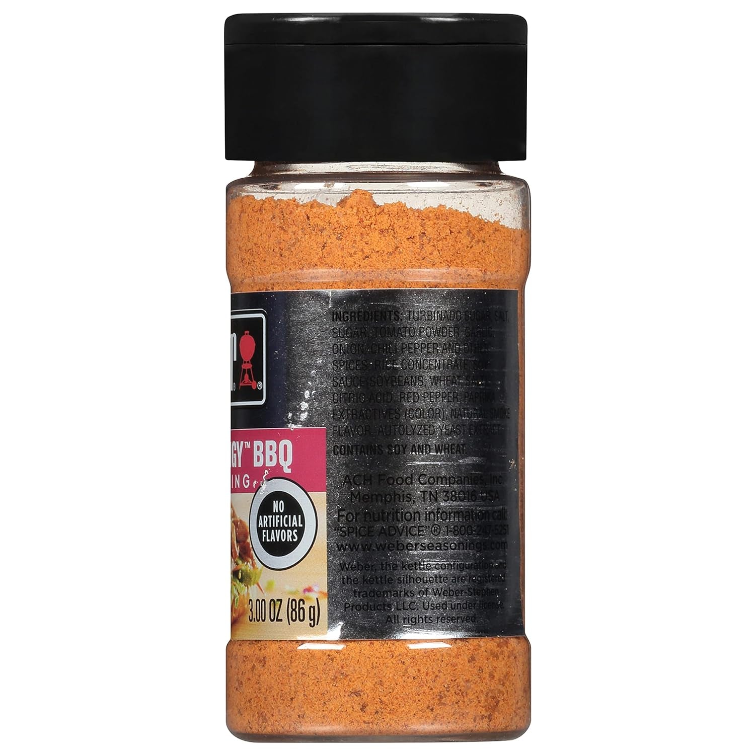 Weber Sweet'N Tangy BBQ Seasoning, 3 Ounce Shaker