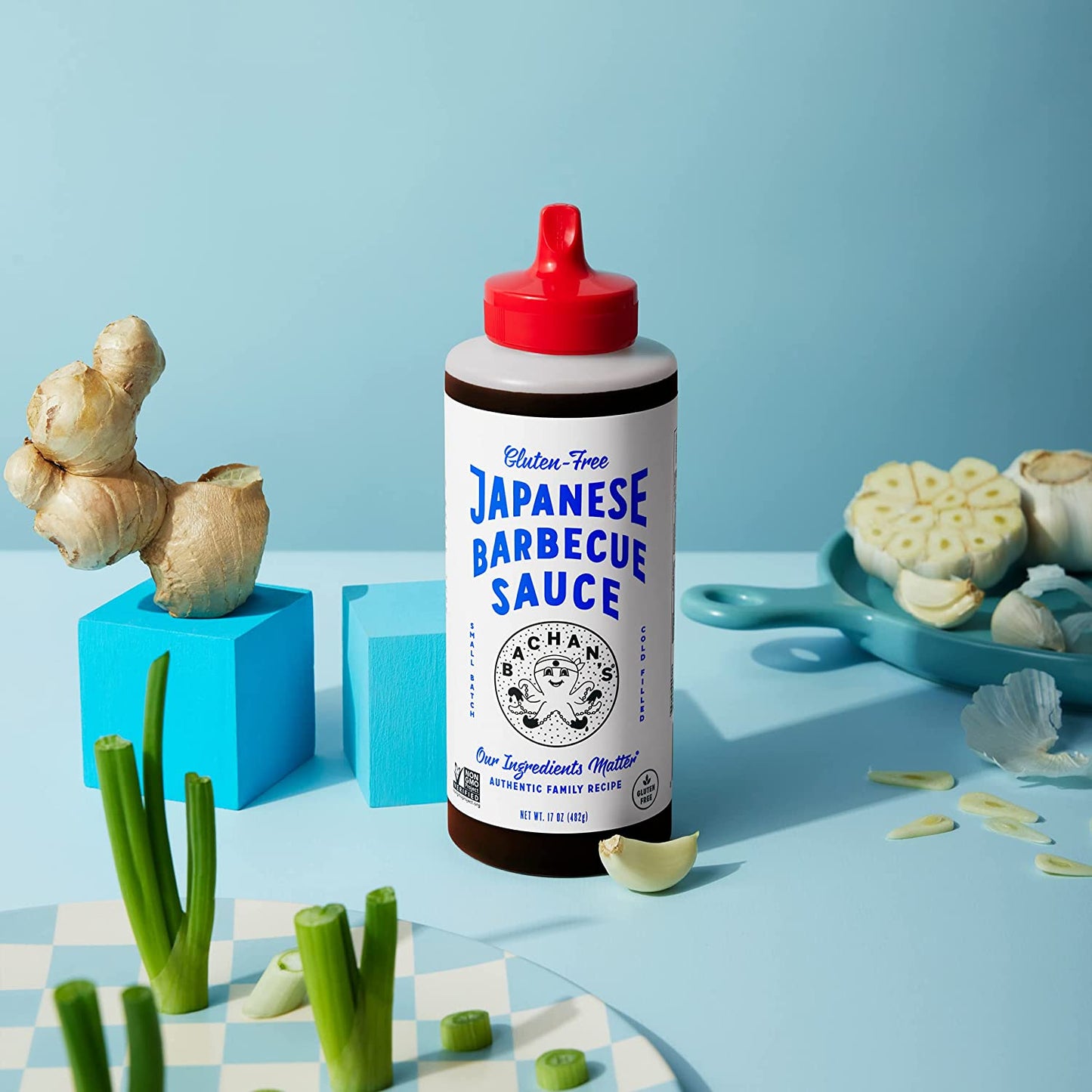 Bachan'S - Gluten Free (2 Pack) Original Japanese Barbecue Sauce. Small Batch, Non GMO, No Preservatives, Vegan and BPA Free. Condiment for Wings, Chicken, Beef, Pork, Seafood, Noodle Recipes, and More.…