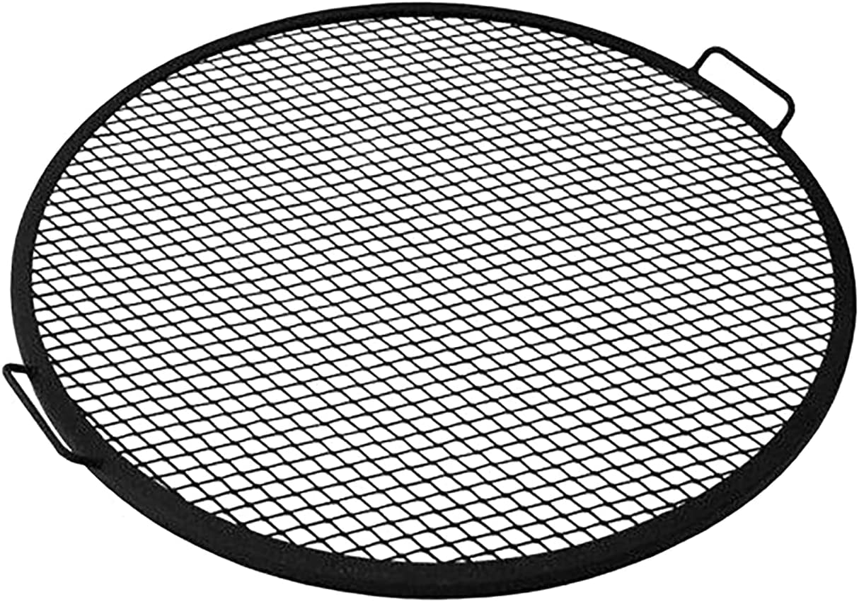 Fire Pit Grilling Grate - High Temperature round Outdoor Cooking BBQ Firegrate for Outdoor Pits and Campfire - 34”