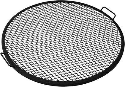 Fire Pit Grilling Grate - High Temperature round Outdoor Cooking BBQ Firegrate for Outdoor Pits and Campfire - 34”