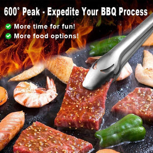 BBQ Grill Mats for Outdoor Grill - Nonstick 600 Degree Heavy Duty Grilling Mat (Set of 2) - Reusable BBQ Grill Accessories Sheets -Works on Electric Grill Gas Charcoal BBQ - Gifts for Men Dad