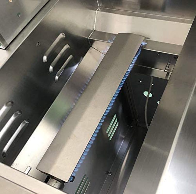 Cast Stainless Steel Grill Burner SS304 Universal BBQ Grill Burner 16.13", Compatible with 26102 23301 16516 44305 Aussie Bull Blaze Char-Broil Jenn AIR NEXGRILL Thermos Turbo Gas Grills