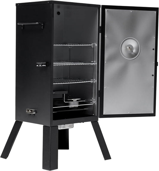 MB20070210 Analog Electric Smoker with 3 Smoking Racks, 30 Inch, Black
