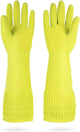MAMISON Reusable Household Dishwashing Cleaning Rubber Gloves, Non-Slip Kitchen Glove (1 Pair)