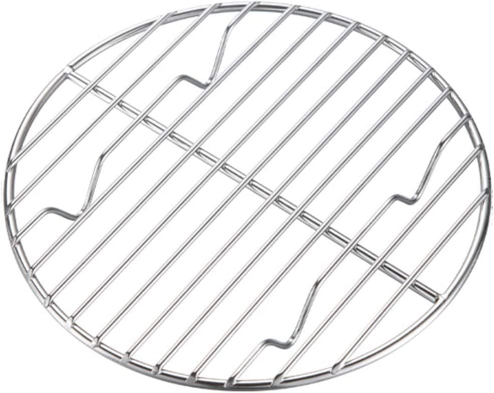 CAMPINGMOON round Roasting Baking Steaming Cooling Rack Cooking Grid Grill Stainless Steel Fits for Dutch Oven (Diameter Φ6.7Inch, W17)